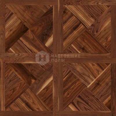 Модульный паркет Coswick Американский орех 1360-3201-30 Натуральный орех Фонтенбло Традишинал шелковое масло, 635*635*19.05 мм