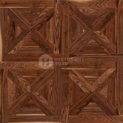 Модульный паркет Coswick Американский орех 1357-3201-30 Натуральный орех Хелмсли Традишинал шелковое масло, 635*635*19.05 мм