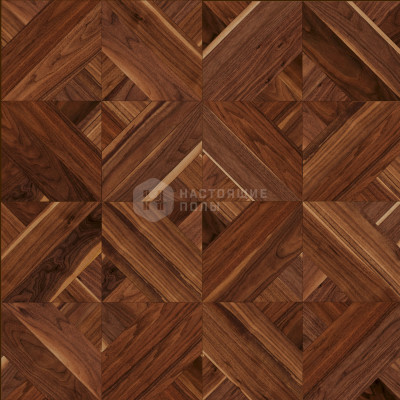 Модульный паркет Coswick Американский орех 1355-3201-30 Натуральный орех Шенонсо Традишинал шелковое масло, 635*635*19.05 мм