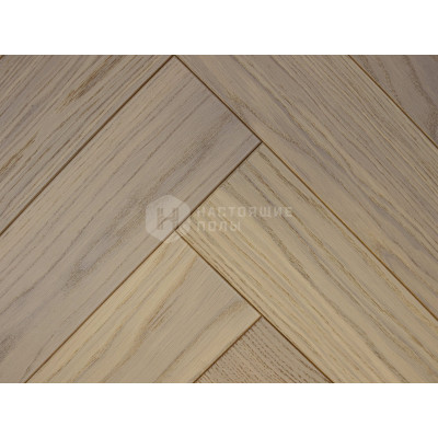 Паркет английская елка AlixFloor ALX1020HB Дуб светлый матовый, 600*100*15 мм