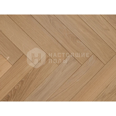 Паркет английская елка AlixFloor ALX1022HB Дуб кремовый матовый, 600*100*15 мм