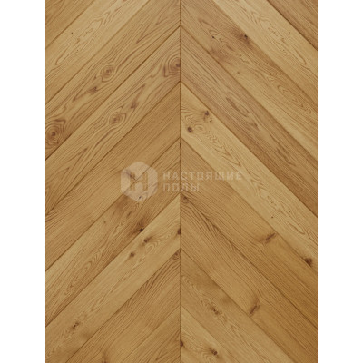 Паркет французская елка AlixFloor ALX1052CV Дуб маркант браш, 600*100*15 мм