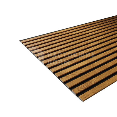 Гибкая акустическая панель Artiva N1 Дуб золотой, черный войлок 2750*600*9 мм, рейки 25*6 мм