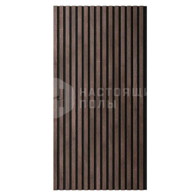 Гибкая акустическая панель Artiva N1 Дуб Окленд, черный войлок 1200*600*9 мм, рейки 25*6 мм