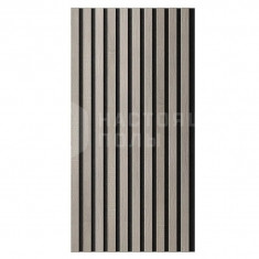 Дуб кремовый, черный войлок 1200*600*9 мм, рейки 40*6 мм