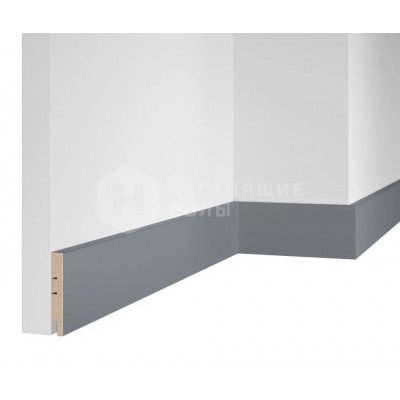 Плинтус Artiva RTV080.03.30 Веллюто Гриджио, 2400*80*16 мм