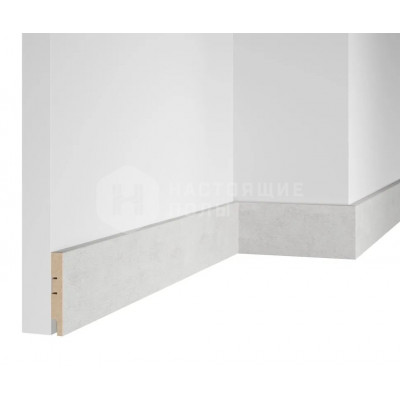 Плинтус Artiva RTV080.03.36 Бетон Известковый, 2400*80*16 мм