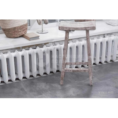 SPC плитка замковая Vinilam Stone 61602 Серый Бетон, 940*470*8 мм