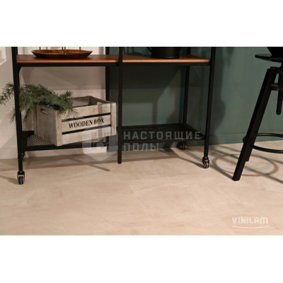 SPC плитка замковая Vinilam Stone 71615 Бетон Белый, 940*470*8 мм