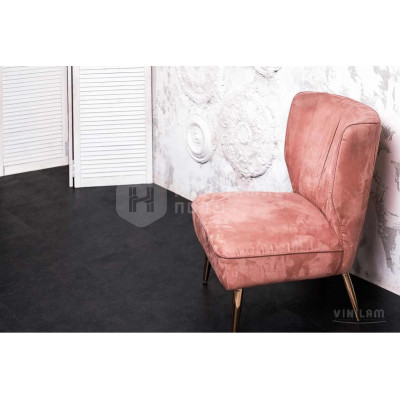 SPC плитка замковая Vinilam Stone 61607 Сланцевый Черный, 940*470*8 мм