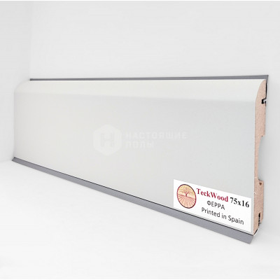 Ламинированный плинтус TeckWood Ферра, 2150*75*16 мм