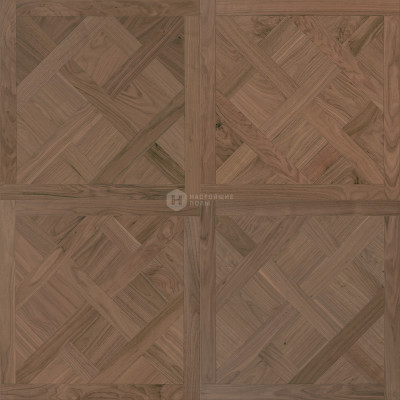 Модульный паркет Coswick Американский орех 1343-1810-30 Орех Туманный рассвет Версаль Селект энд Бэттер шелковое масло ультраматовое, 635*635*19.05 мм