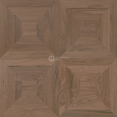 Модульный паркет Coswick Американский орех 1381-1810-30 Орех Туманный рассвет Таттершел Селект энд Бэттер шелковое масло ультраматовое, 635*635*19.05 мм