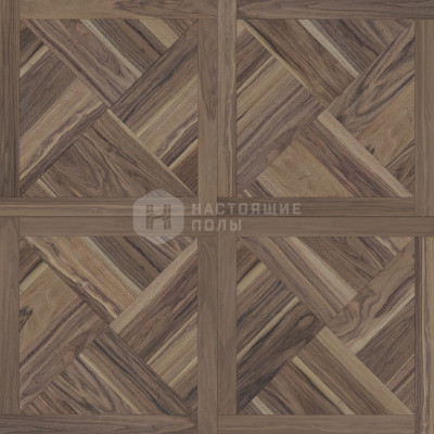 Модульный паркет Coswick Американский орех 1360-1810-30 Орех Туманный рассвет Фонтенбло Селект энд Бэттер шелковое масло ультраматовое, 635*635*19.05 мм