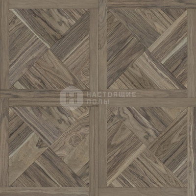 Модульный паркет Coswick Американский орех 1360-1866-30 Орех Зимний закат Фонтенбло Селект энд Бэттер шелковое масло ультраматовое, 635*635*19.05 мм