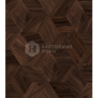 Мозаичный паркет Coswick Ромб Американский орех 1397-3261-30 Орех Классический 1 Натур шелковое масло, 220*190*15 мм