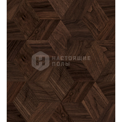 Мозаичный паркет Coswick Ромб Американский орех 1393-3261-30 Орех Классический 1 Натур шелковое масло ультраматовое, 220*190*19.05 мм