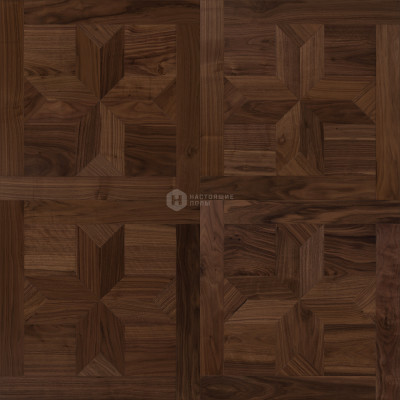 Модульный паркет Coswick Американский орех 1306-1261-30 Орех Классический Блуа Селект энд Бэттер шелковое масло, 635*635*19.05 мм