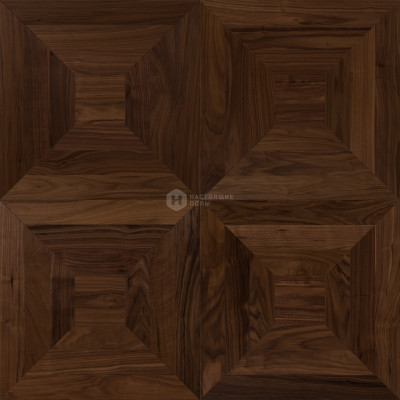 Модульный паркет Coswick Американский орех 1381-1261-30 Орех Классический Таттершел Селект энд Бэттер шелковое масло, 635*635*19.05 мм