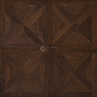 Модульный паркет Coswick Американский орех 1357-1261-30 Орех Классический Хелмсли Селект энд Бэттер шелковое масло, 635*635*19.05 мм