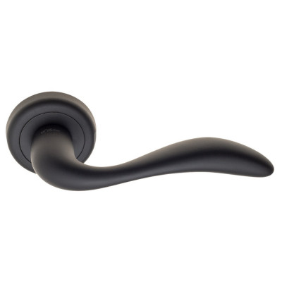 Дверная ручка Fratelli Cattini Luccia FCT977 D1-NM матовый черный Дверная ручка Fratelli Cattini Luccia FCT977 D1-NM матовый черный