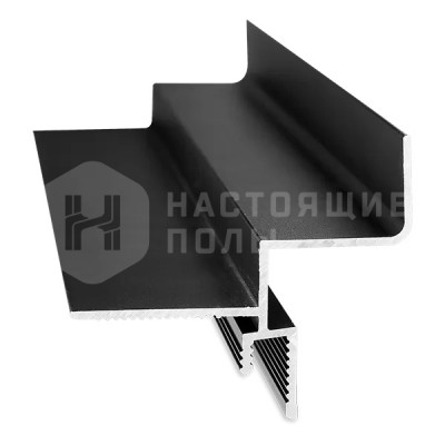 Теневой потолочный профиль Ликорн С-06.2.3 Черный, 2050*38*45.5 мм