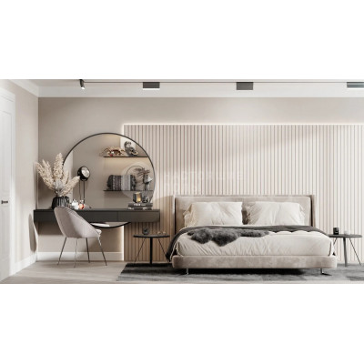 Реечная панель Ликорн РП-1.3 Кремовый, завершающая рейка, 2800*40*16 мм