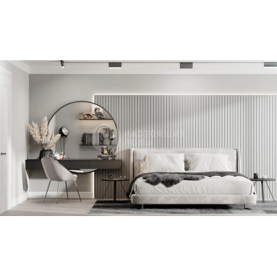 Реечная панель Ликорн РП-1.3 Светло-серый, завершающая рейка, 2800*40*16 мм