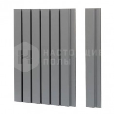 РП-1.3 Тёмно-серый, завершающая рейка, 2800*40*16 мм