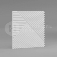 Белый с узором Пирамида, 500*500*8 мм