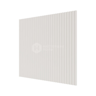 Стеновая панель МДФ Ликорн Белый с узором Полосы, 500*500*8 мм