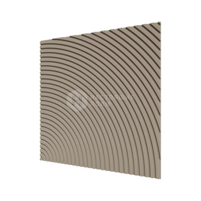 Стеновая панель МДФ Ликорн Латте с узором Круги, 500*500*8 мм