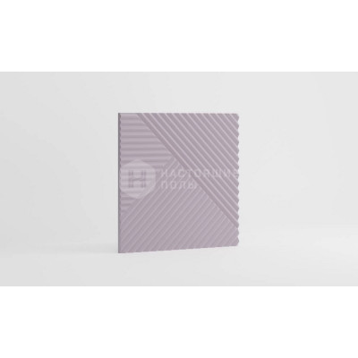 Стеновая панель МДФ Ликорн Лиловый с узором Пирамида, 500*500*8 мм