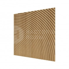 Орех Светлый с узором Круги, 500*500*8 мм