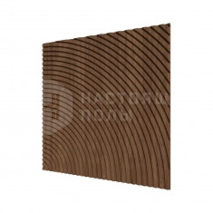 Орех Темный с узором Круги, 500*500*8 мм