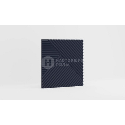 Стеновая панель МДФ Ликорн Темно-синий с узором Пирамида, 500*500*8 мм