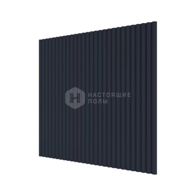 Стеновая панель МДФ Ликорн Темно-синий с узором Полосы, 500*500*8 мм