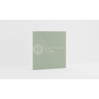 Стеновая панель МДФ Ликорн Фисташка с узором Пирамида, 500*500*8 мм