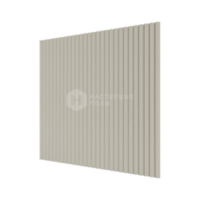 Стеновая панель МДФ Ликорн Слоновая кость с узором Полосы, 500*500*8 мм
