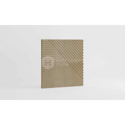 Стеновая панель МДФ Ликорн Под покраску, с узором Пирaмида, 500*500*8 мм