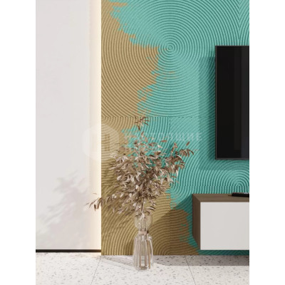 Стеновая панель МДФ Ликорн Под покраску, с узором Круги, 500*500*8 мм