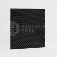 Черный с узором Пирaмида, 500*500*8 мм