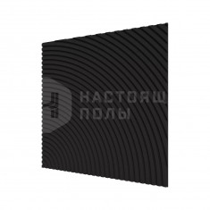 Черный с узором Круги, 500*500*8 мм