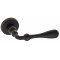 Дверная ручка Fratelli Cattini Retro FCT949 D1-NM матовый черный Дверная ручка Fratelli Cattini Retro FCT949 D1-NM матовый черный