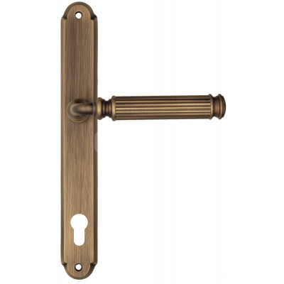 Дверная ручка Fratelli Cattini Encia FCT2606 CYL PL01-BY матовая бронза