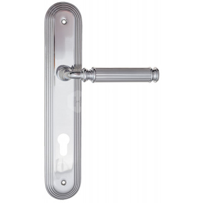 Дверная ручка Fratelli Cattini Encia FCT2298 CYL PL288-CR полированный хром Дверная ручка Fratelli Cattini Encia FCT2298 CYL PL288-CR полированный хром