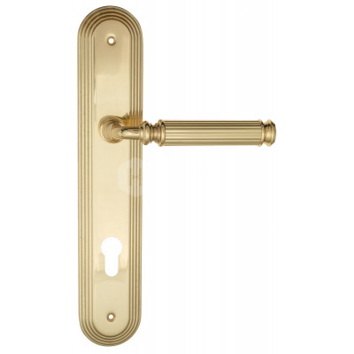 Дверная ручка Fratelli Cattini Encia FCT2313 CYL PL288-OLV полированная латунь