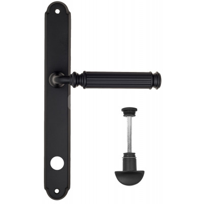 Дверная ручка Fratelli Cattini Encia FCT2572 WC-2 PL01-NM матовый черный