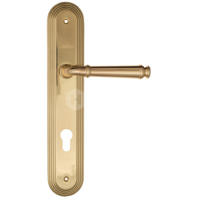 Дверная ручка Fratelli Cattini Farfalla FCT1642 CYL PL288-OLV полированная латунь