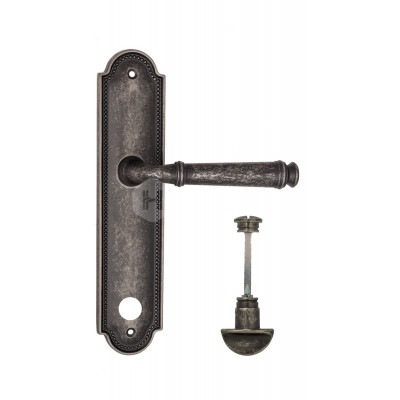 Дверная ручка Fratelli Cattini Farfalla FCT2061 WC-2 PL248-IA античное серебро Дверная ручка Fratelli Cattini Farfalla FCT2061 WC-2 PL248-IA античное серебро